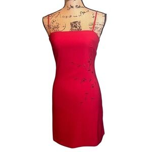 I.N. San Francisco Party Cocktail Prom Coquette‎ Evening Floral Dress Red Size 3